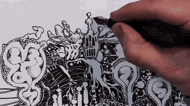 Drawing Spikes Peter Deligdisch GIF - Drawing Spikes Peter Deligdisch Peter Draws GIFs