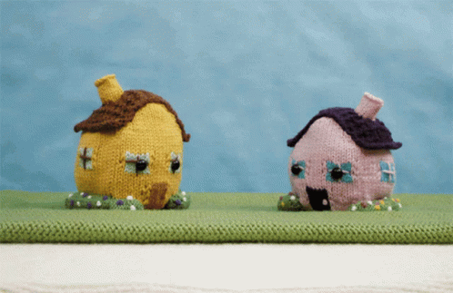 Cute Houses GIF - Cute Houses Knitted GIFs