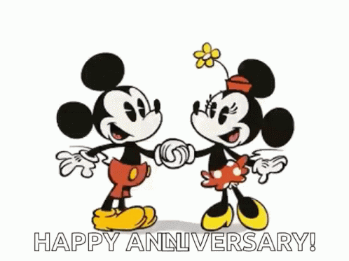 Happy Anniversary Mickey Mouse GIF - Happy Anniversary Mickey Mouse Minnie Mouse GIFs