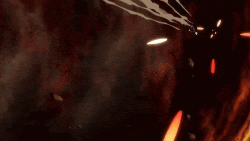 a person is standing in front of a huge fireball