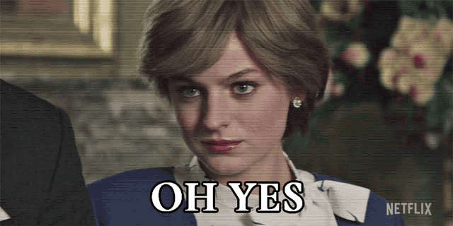 a woman says oh yes in a netflix advertisement