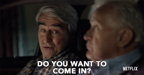 Do You Want To Come In Sol GIF - Do You Want To Come In Sol Sam Waterston GIFs