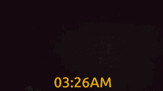 a clock shows the time of 3:26 am
