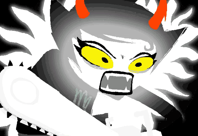 a cartoon drawing of a monster with the letter m on its chest