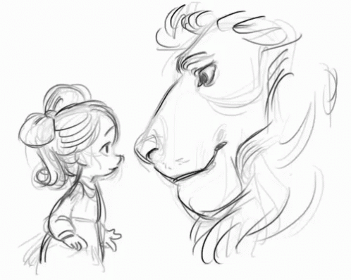 Lion Littlegirl GIF - Lion Littlegirl Girl GIFs
