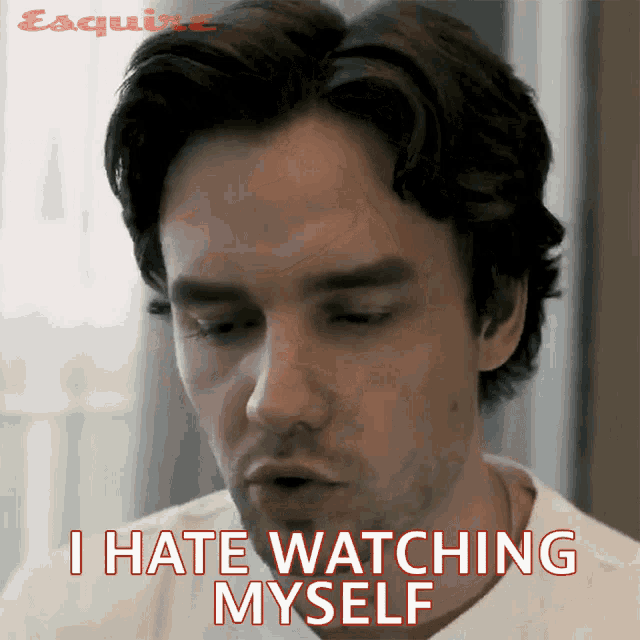 Hate Watching Myself Liam Payne GIF - Hate Watching Myself Liam Payne Esquire GIFs
