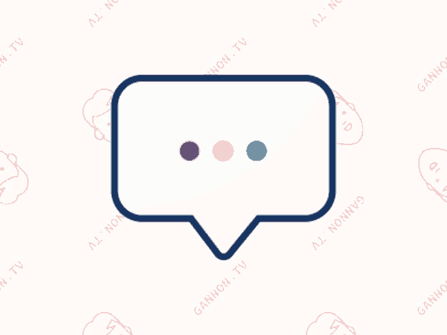 a speech bubble with a heart inside of it and the words gannon.tv below it