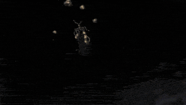 a computer generated image of a space ship crashing