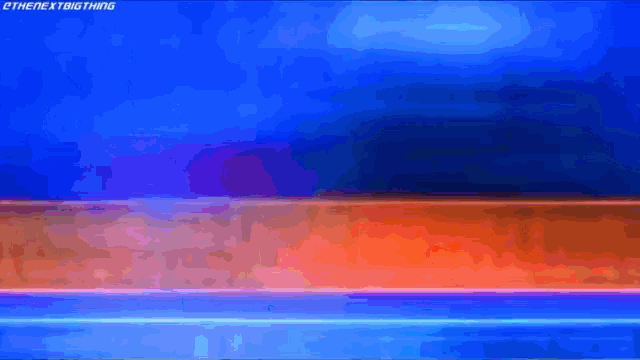 a blue and red background with a few lines in the middle