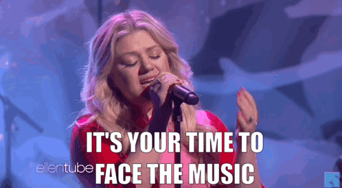 Kelly Clarkson I Dont Think About You GIF - Kelly Clarkson I Dont Think About You Its Your Time To Face The Music GIFs