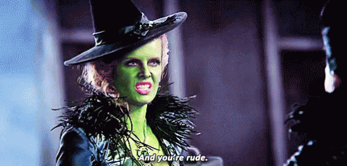 And You'Re Rude GIF - Rude Youre Rude Wicked GIFs