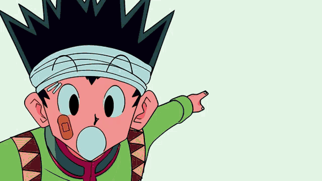 a cartoon character with a bandage on his forehead