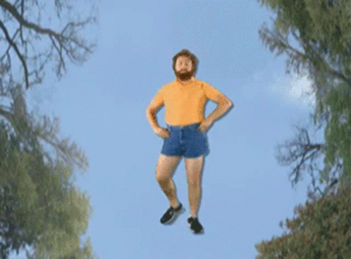 Zach Galifianakis Flying GIF - Zach Galifianakis Flying Kick GIFs