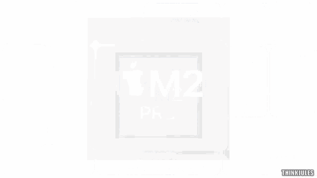 an apple m2 pro logo is on a white background