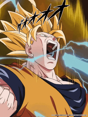 a cartoon of a man with his mouth open and a lightning bolt coming out of it