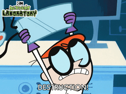 Destruction Dexter GIF - Destruction Dexter Dexter'S Laboratory GIFs
