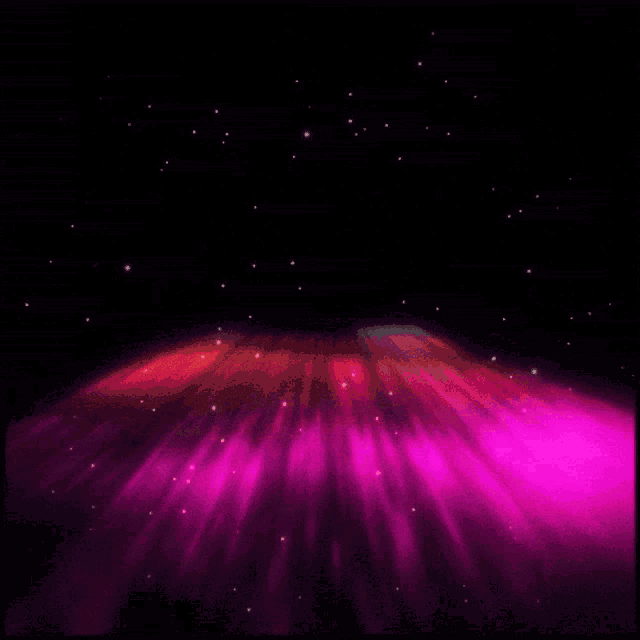 a purple and red light coming out of a black hole