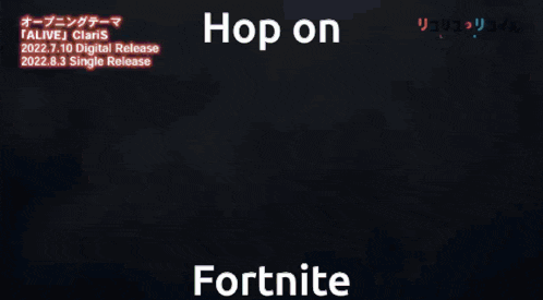 a cartoon of a man standing in front of a screen that says " hop on fortnite "