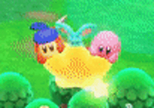Kirby Forgotten Land Elfilin GIF - Kirby Forgotten Land Elfilin Bandana Waddle Dee GIFs