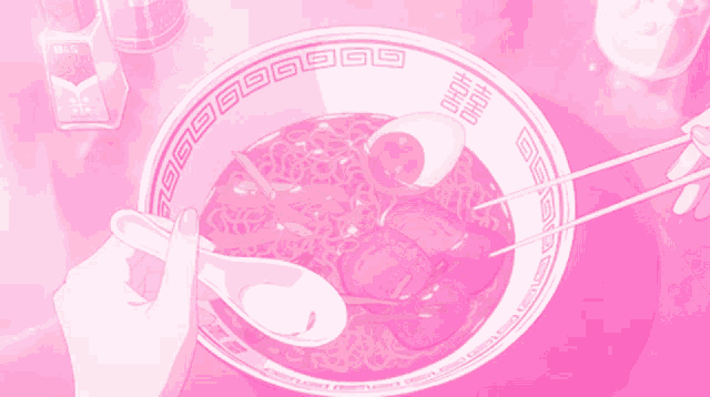 Pink Aesthetic Ramen GIF - Pink Aesthetic Ramen Anime GIFs