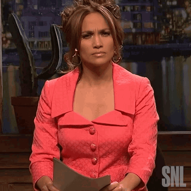 Surprised Jennifer Lopez GIF - Surprised Jennifer Lopez Saturday Night Live GIFs