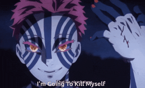 a cartoon character says i 'm going to kill myself in the corner