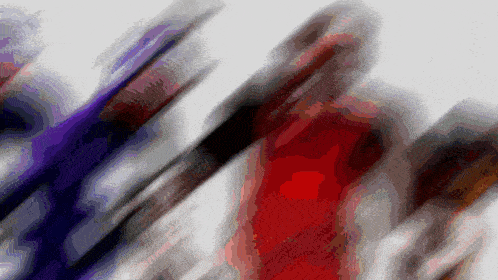 a blurry image of a red white and blue flag