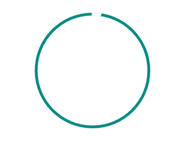 a green circle on a white background that looks like a ring