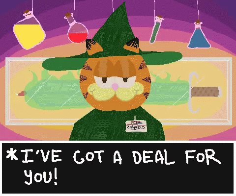 Deal For You Garfield GIF - Deal For You Garfield Halloween GIFs