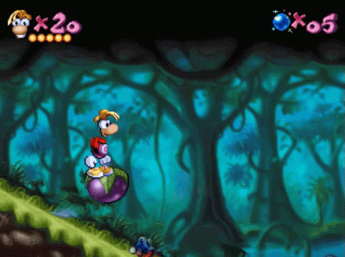 Rayman Rayman1 GIF - Rayman Rayman1 Riding Fruit GIFs