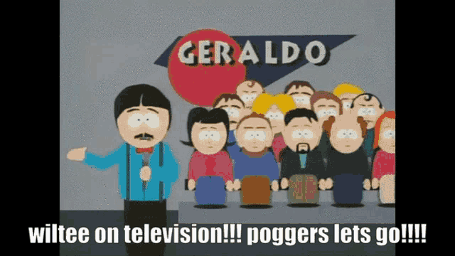 geraldo wiltee is on television and poggers lets go
