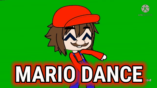 a video of mario dancing with the words mario dance