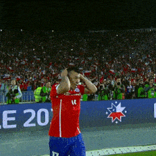 a man in a red shirt with the number 17 on it