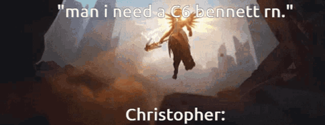 a painting of a woman with the words " man i need a c6 bennett rn. "