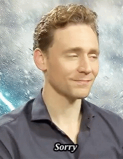 Tom Hiddleston Sorry GIF - Tom Hiddleston Sorry Thiddles GIFs