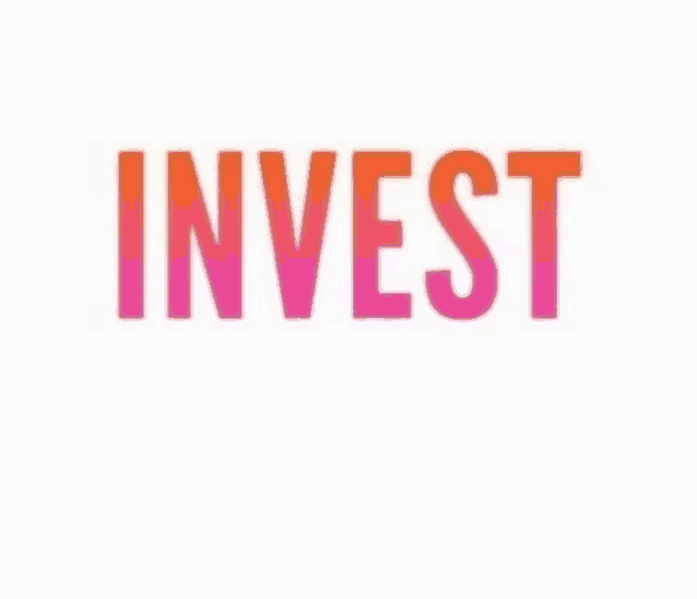 the word invest is on a white background