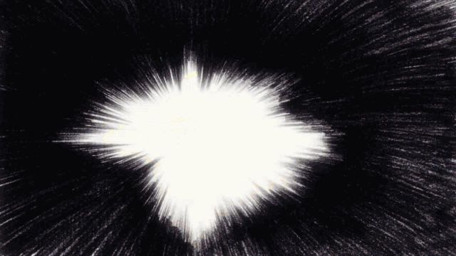 a person is standing in a dark room with a light shining on them .