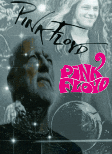 a poster for pink floyd with a man and a woman