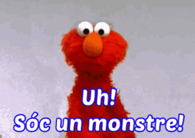 Sóc Un Monstre Monster GIF - Sóc Un Monstre Monster Elmo GIFs