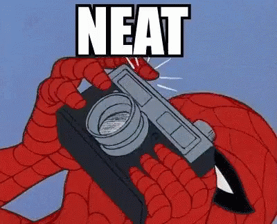 Neat Spiderman GIF - Neat Spiderman Taking Pictures GIFs