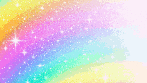 a man in a black shirt stands in front of a rainbow background that says ' lil ribo '