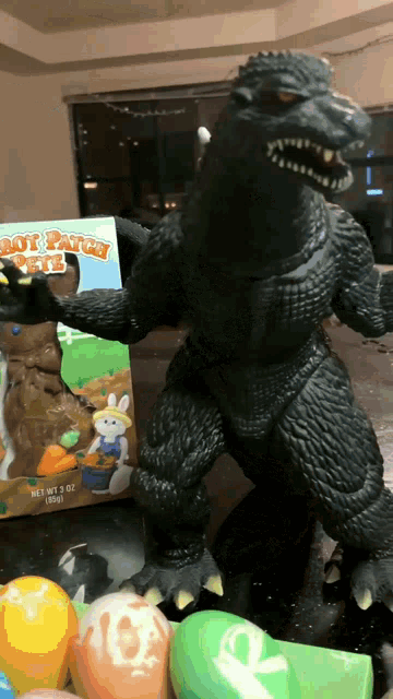 Happy Easter Godzilla GIF