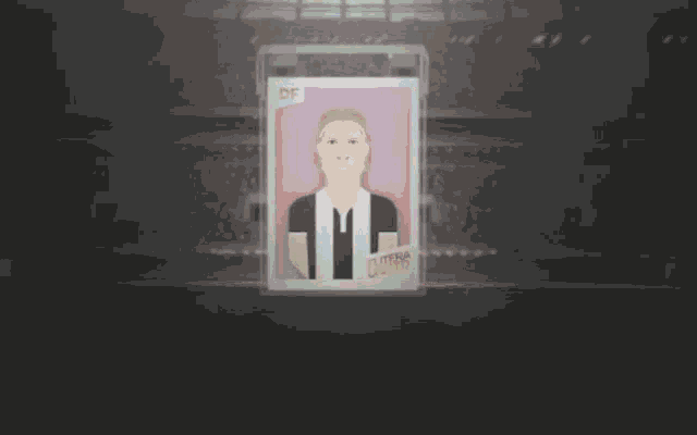 a card with a picture of a soccer player with the name cutrera on it