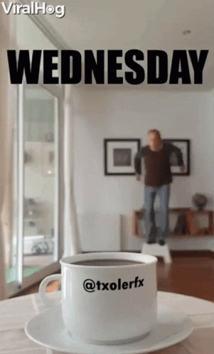 Wednesday Happy Wednesday GIF - Wednesday Happy Wednesday Coffee GIFs