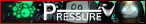 a blurry picture of the word pressure on a green background