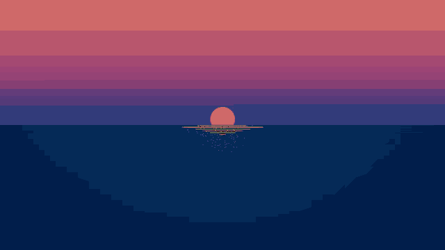 a sunset over a body of water with the sun reflecting off the water