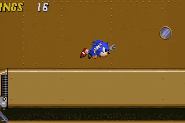 sonic the hedgehog in a video game with the number 27 on it