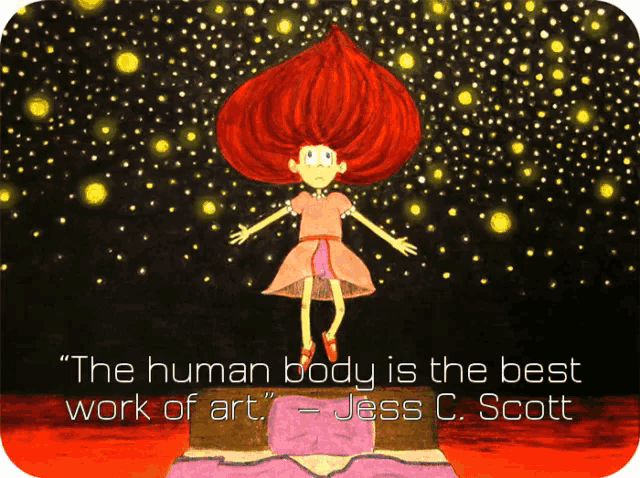 the human body is the best work of art written by jess c scott