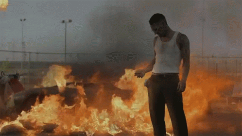Badass Pose Explosion GIF - Badass Pose Explosion Problematic GIFs