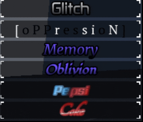 the word glitch is on the black background